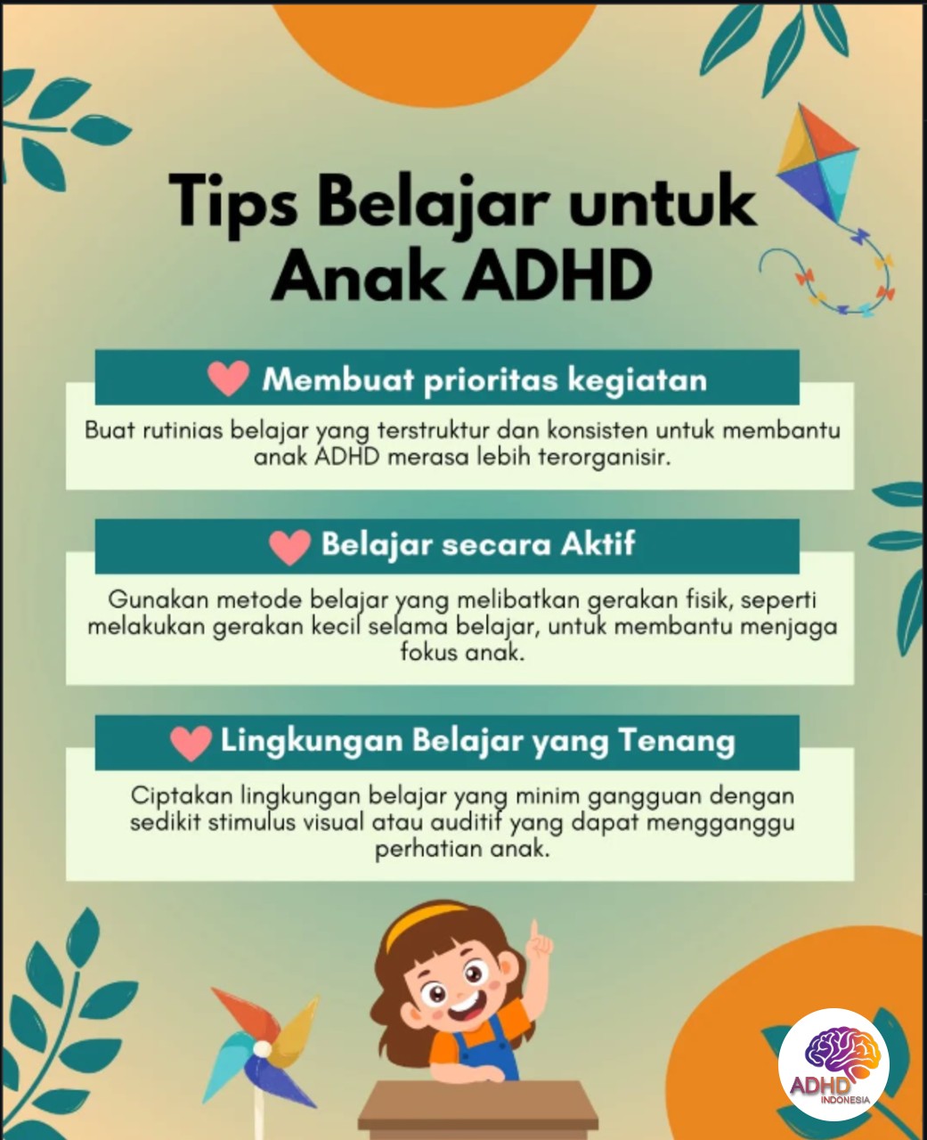 Strategi Belajar yang Cocok untuk Anak ADHD di Kabupaten Pohuwato
